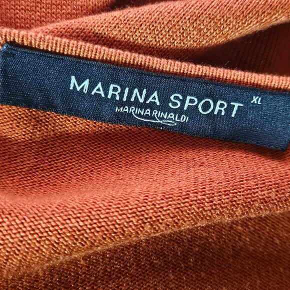 Orange Cowl Neck Sweater Size XL - Picture 3 of 4